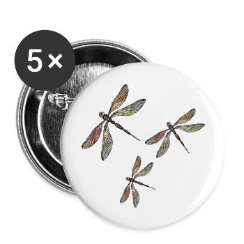 Wichtig - Buttons groß 56 mm (5er Pack) - Weiß - Vorne