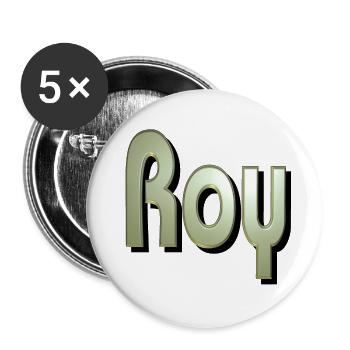 roy2 - Buttons large 2.2''/56 mm (5-pack) - white - Front