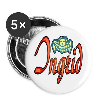 ingrid2 - Buttons large 2.2''/56 mm (5-pack) - white - Front