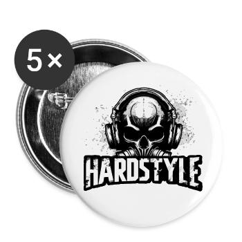 Hardstyle - Buttons large 2.2''/56 mm (5-pack) - white - Front