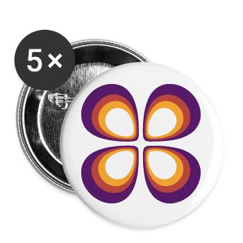 Positive orbital 2 - Buttons large 2.2''/56 mm (5-pack) - white - Front