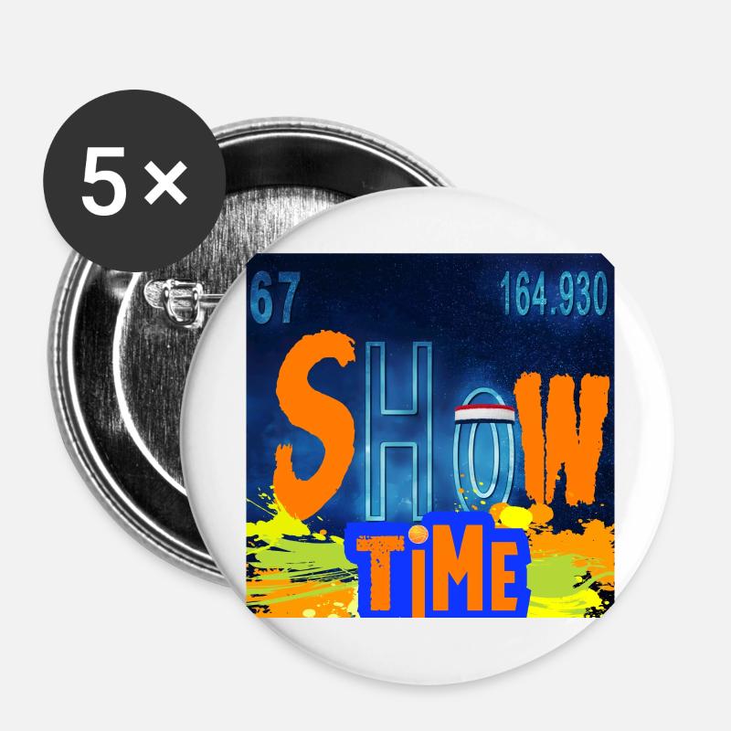 SHOWTIME CHEMISTRY - Buttons large 2.2''/56 mm (5-pack) - white
