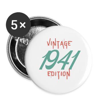 Jahrgang Ausgabe 1941 - Buttons groß 56 mm (5er Pack) - Weiß - Vorne