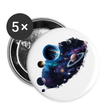 Breathtaking images of alien worlds - Buttons large 2.2''/56 mm (5-pack) - white - Front