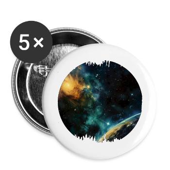 Astronomy is a science - Buttons large 2.2''/56 mm (5-pack) - white - Front