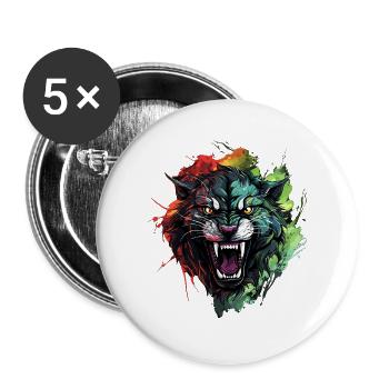 Powerful elegance with every step - Buttons large 2.2''/56 mm (5-pack) - white - Front