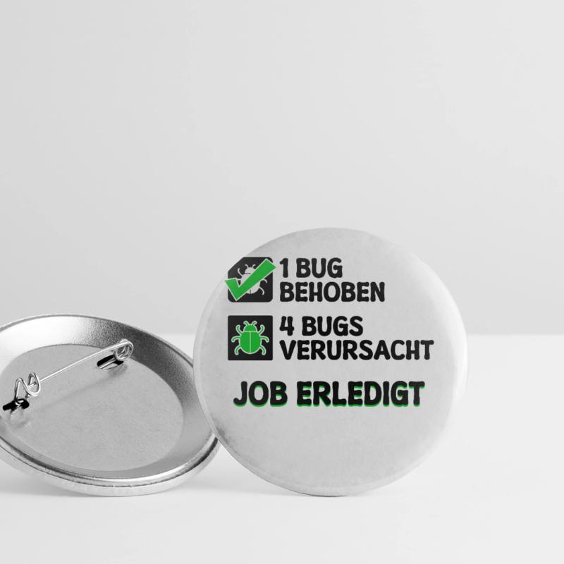 Open Source Bugfixing Bugs Developer Programmier Buttons groß 56 mm (5er Pack)