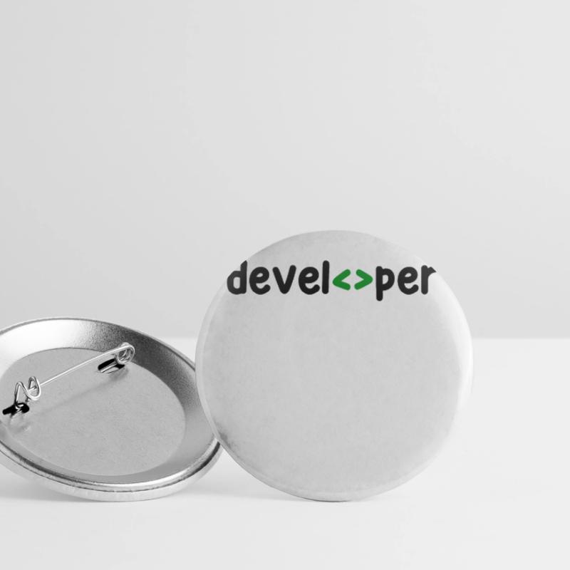Developer Spruch Coden Softwareentwickler Nerd Buttons groß 56 mm (5er Pack)