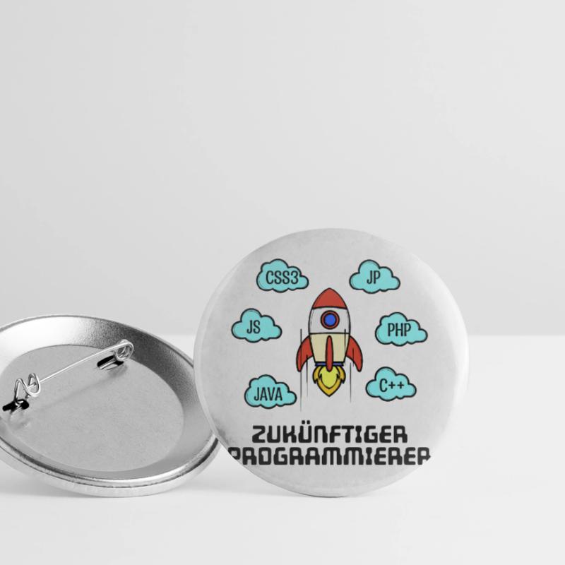 Développeur de code CSS Programmeur C++ Java Php Lot de 5 grands badges (56 mm)