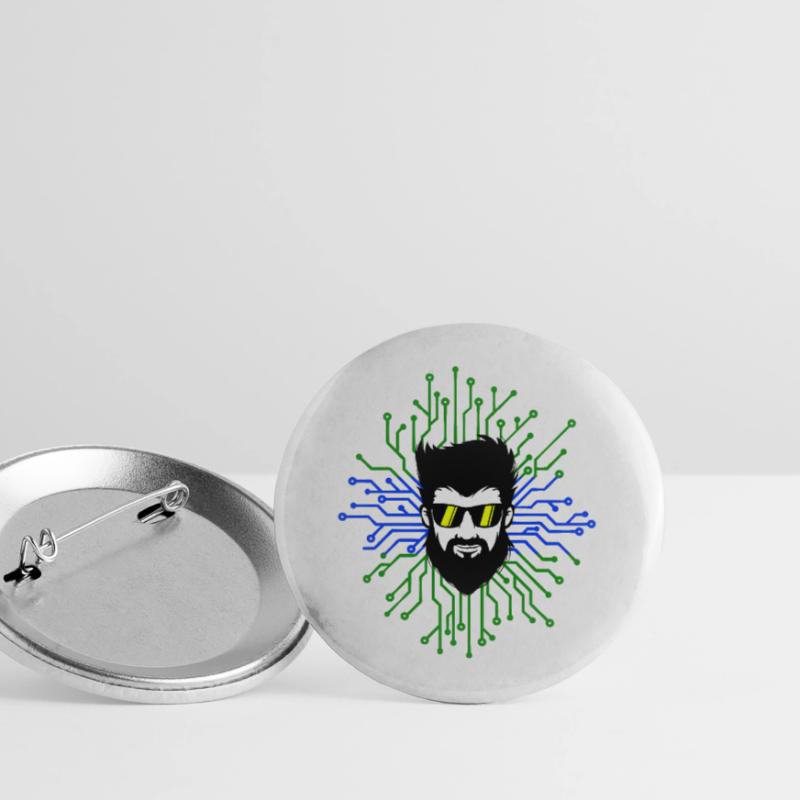 Nerd Developer Computer Code Informatik Debug Buttons groß 56 mm (5er Pack)