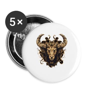 Seele der Weihnachten - Buttons groß 56 mm (5er Pack) - Weiß - Vorne