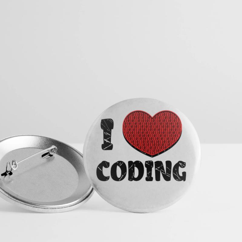 Code Developer Skripting Debug Herz Statement Buttons groß 56 mm (5er Pack)