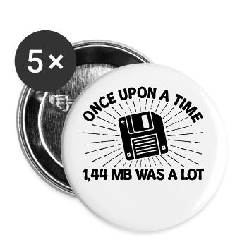 Programmer Debug Skripting Developer Statement - Buttons large 2.2''/56 mm (5-pack) - white - Front