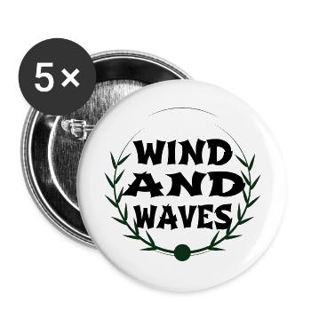 Liberty Windsurfing Events Quote - Buttons large 2.2''/56 mm (5-pack) - white - Front