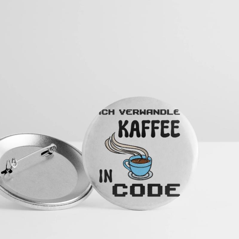 Coden Computerfreak Developer Statement Nerd Buttons groß 56 mm (5er Pack)