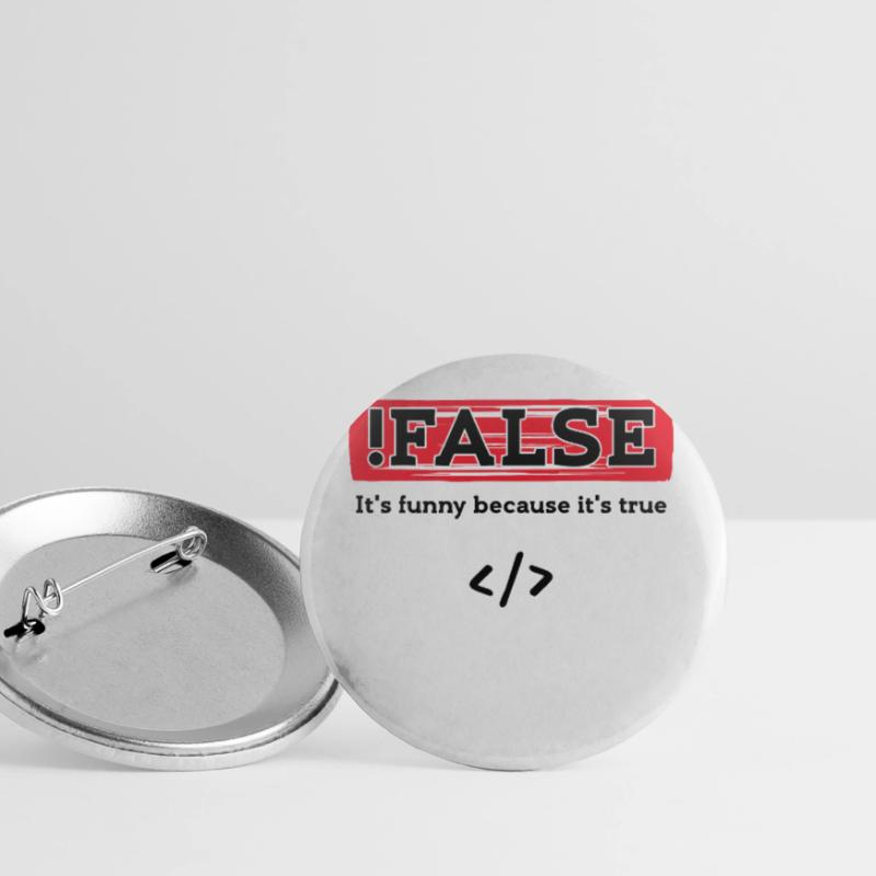 Code Debug Programmierer Developer Lustige Sprüche Buttons groß 56 mm (5er Pack)