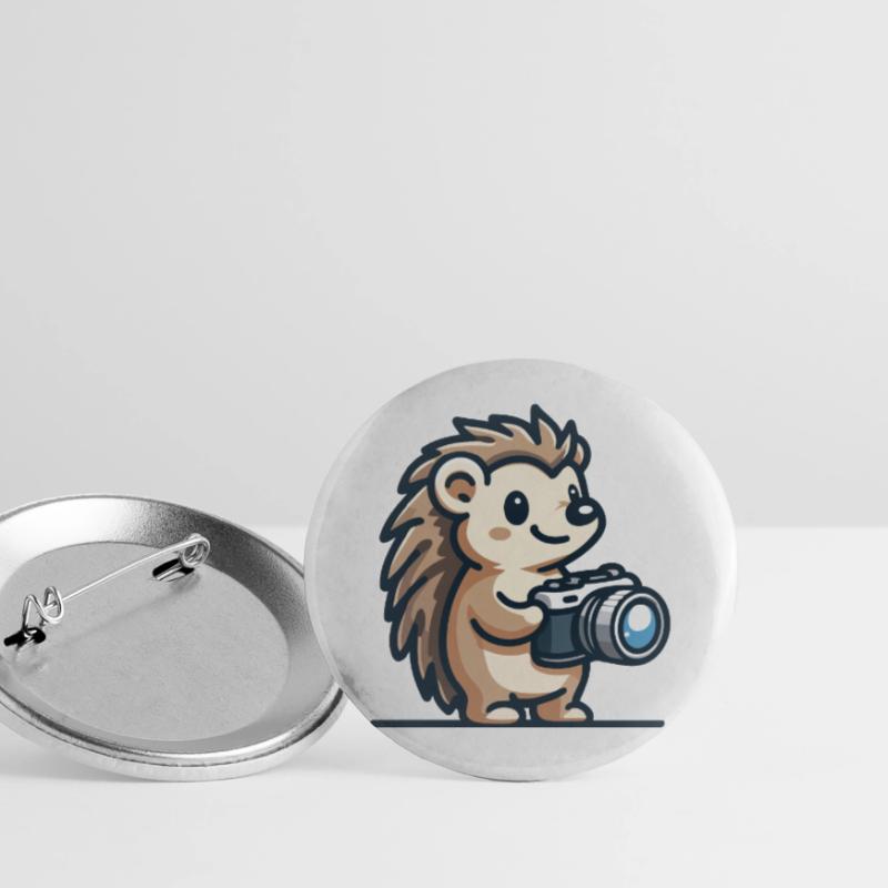 Instantané Hérisson : Le copain Shutterbug Lot de 5 grands badges (56 mm)