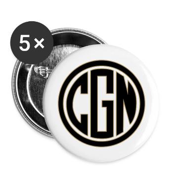 CGN 6 - Buttons groß 56 mm (5er Pack) - Weiß - Vorne