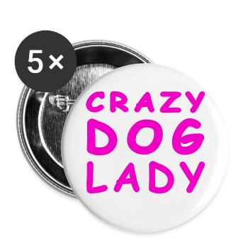 Canine - Buttons large 2.2''/56 mm (5-pack) - white - Front
