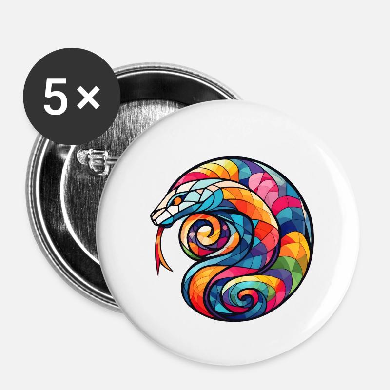 Cobra Fit upscayl - Buttons large 2.2''/56 mm (5-pack) - white