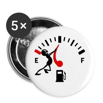 Refuelling at the pump Electric energy drive - Buttons large 2.2''/56 mm (5-pack) - white - Front