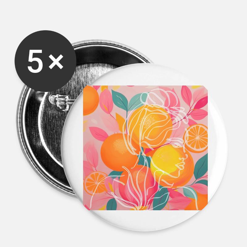 Wife - Buttons large 2.2''/56 mm (5-pack) - white