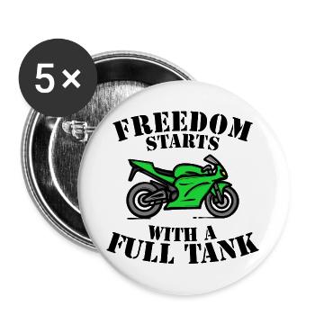 Engine Refueling Statement Gas Station Energy Storage - Buttons large 2.2''/56 mm (5-pack) - white - Front