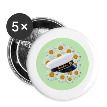 Graduation 2024 class High school graduation party - Buttons large 2.2''/56 mm (5-pack) - white - Front