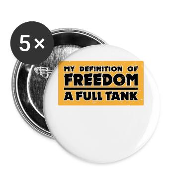 Fuel Pump Energy Storage Statement Refueling Electricity - Buttons large 2.2''/56 mm (5-pack) - white - Front