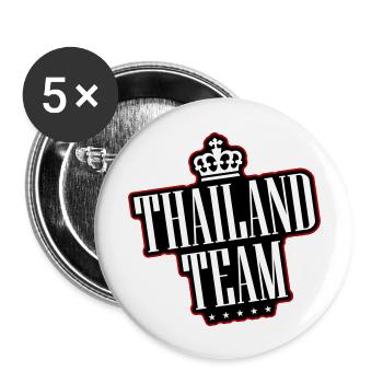 Thailand Team - Buttons groß 56 mm (5er Pack) - Weiß - Vorne