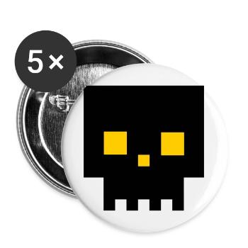 Langweiler - Buttons groß 56 mm (5er Pack) - Weiß - Vorne