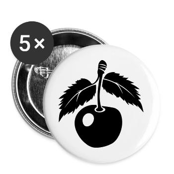 cherry - Buttons large 2.2''/56 mm (5-pack) - white - Front
