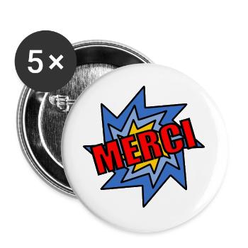MISTRESS. THANK YOU. THANK YOU MISTRESS - Buttons large 2.2''/56 mm (5-pack) - white - Front