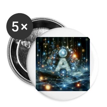 group1 2 - Buttons groß 56 mm (5er Pack) - Weiß - Vorne