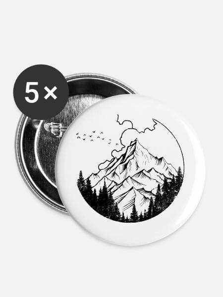InputRequiredDesignPreview - Buttons groß 56 mm (5er Pack) - Weiß