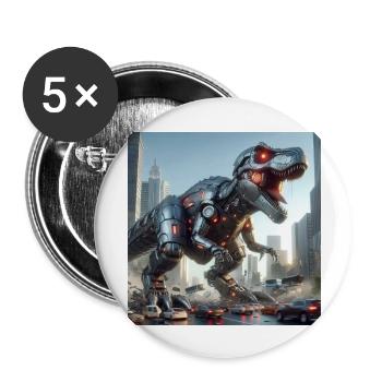Rexxy - Buttons large 2.2''/56 mm (5-pack) - white - Front
