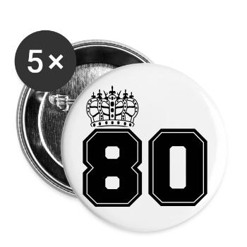 80 king - Buttons large 2.2''/56 mm (5-pack) - white - Front