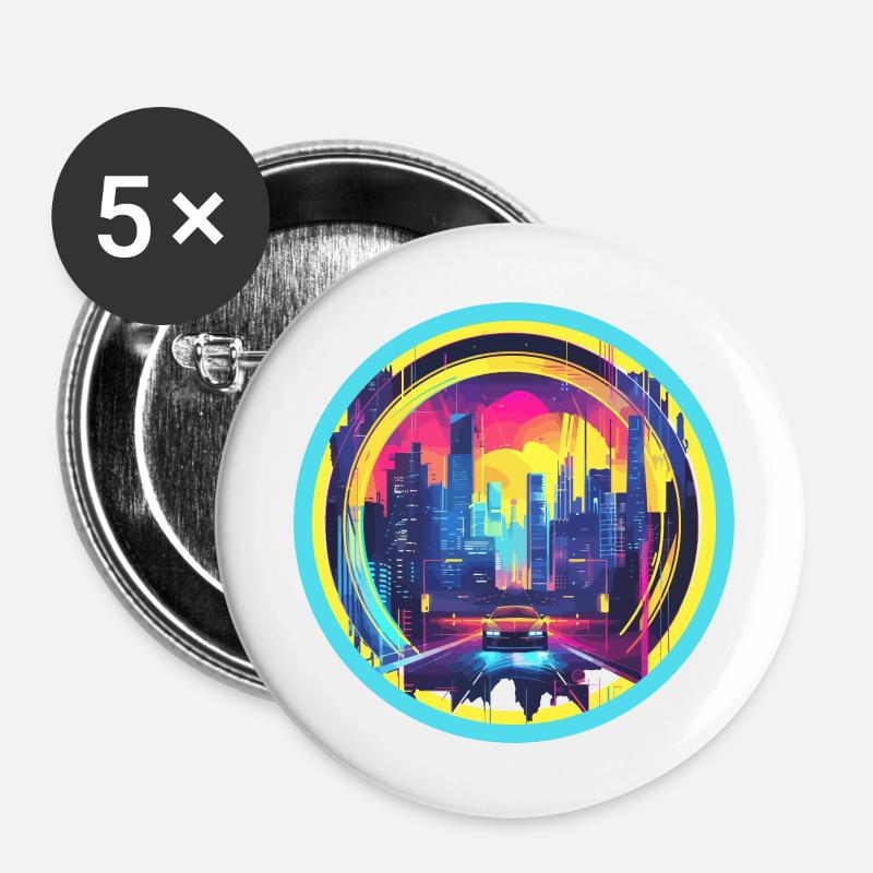 Welcome to the Future - Buttons large 2.2''/56 mm (5-pack) - white
