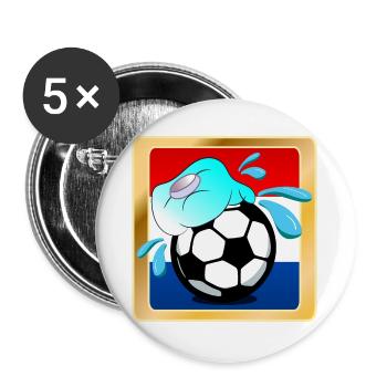 HOLLAND - FOOTBALL HOT SUMMER NETHERLANDS - Buttons large 2.2''/56 mm (5-pack) - white - Front