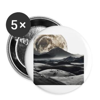 Lunar Magnificence: Ein irdisches Fest - Buttons groß 56 mm (5er Pack) - Weiß - Vorne