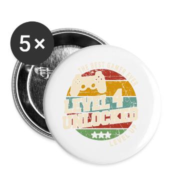 Légendaire depuis 2020 Vintage cadeau d’anniversai - Lot de 5 grands badges (56 mm) - blanc - Devant