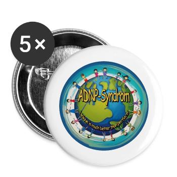 ANDP Syndrome - Together we achieve more - Buttons large 2.2''/56 mm (5-pack) - white - Front