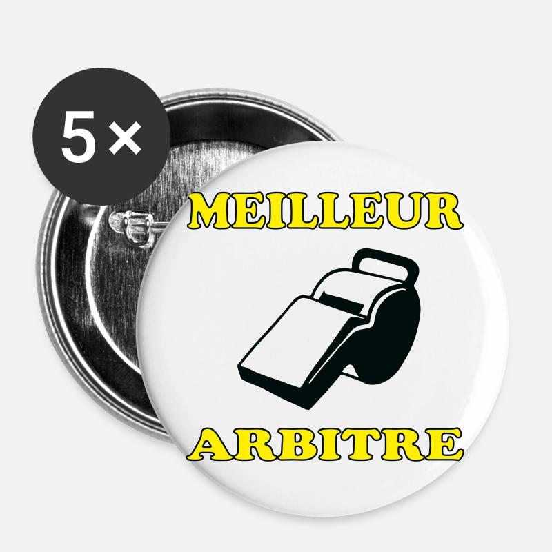 Best Referee - Buttons large 2.2''/56 mm (5-pack) - white