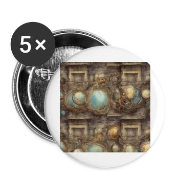 KI build - Buttons groß 56 mm (5er Pack) - Weiß - Vorne