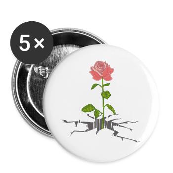 The return of nature - Buttons large 2.2''/56 mm (5-pack) - white - Front