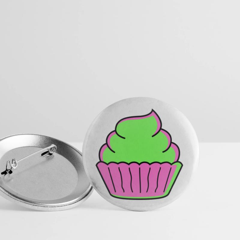cupcake Buttons large 2.2''/56 mm (5-pack)