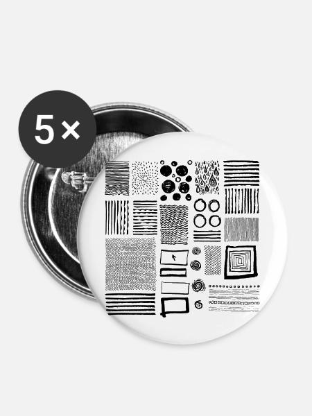 Graphic - Buttons large 2.2''/56 mm (5-pack) - white
