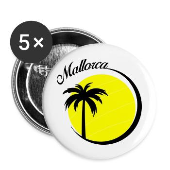 Majorca - Buttons large 2.2''/56 mm (5-pack) - white - Front