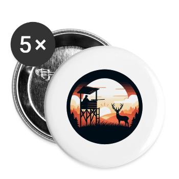 Perfect Sundowner - Buttons groß 56 mm (5er Pack) - Weiß - Vorne