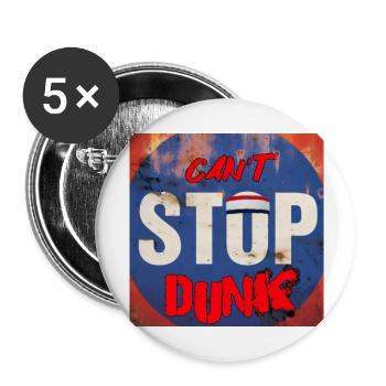 KANN DAS DUNKEN NICHT STOPPEN - Buttons groß 56 mm (5er Pack) - Weiß - Vorne